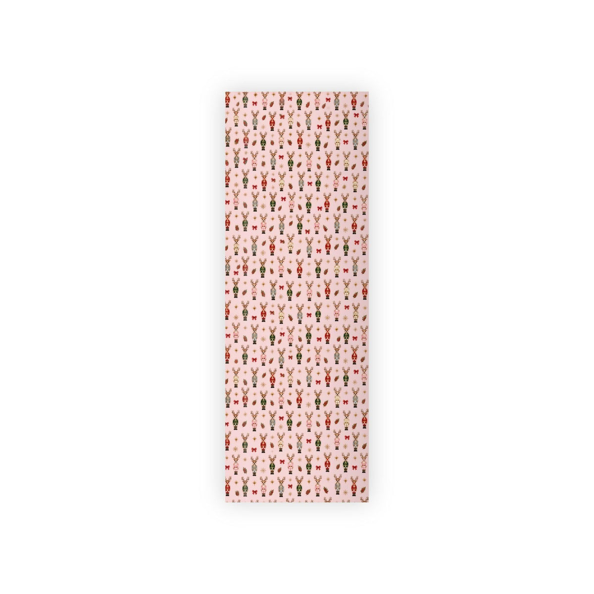 Wrapping Paper Roll Pink Nutcracker Reindeer Customizable 'Print It Your Way' Gift Wrap