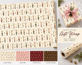Wrapping Paper Roll Nutcracker Reindeer— Customizable 'Print It Your Way' Gift Wrap
