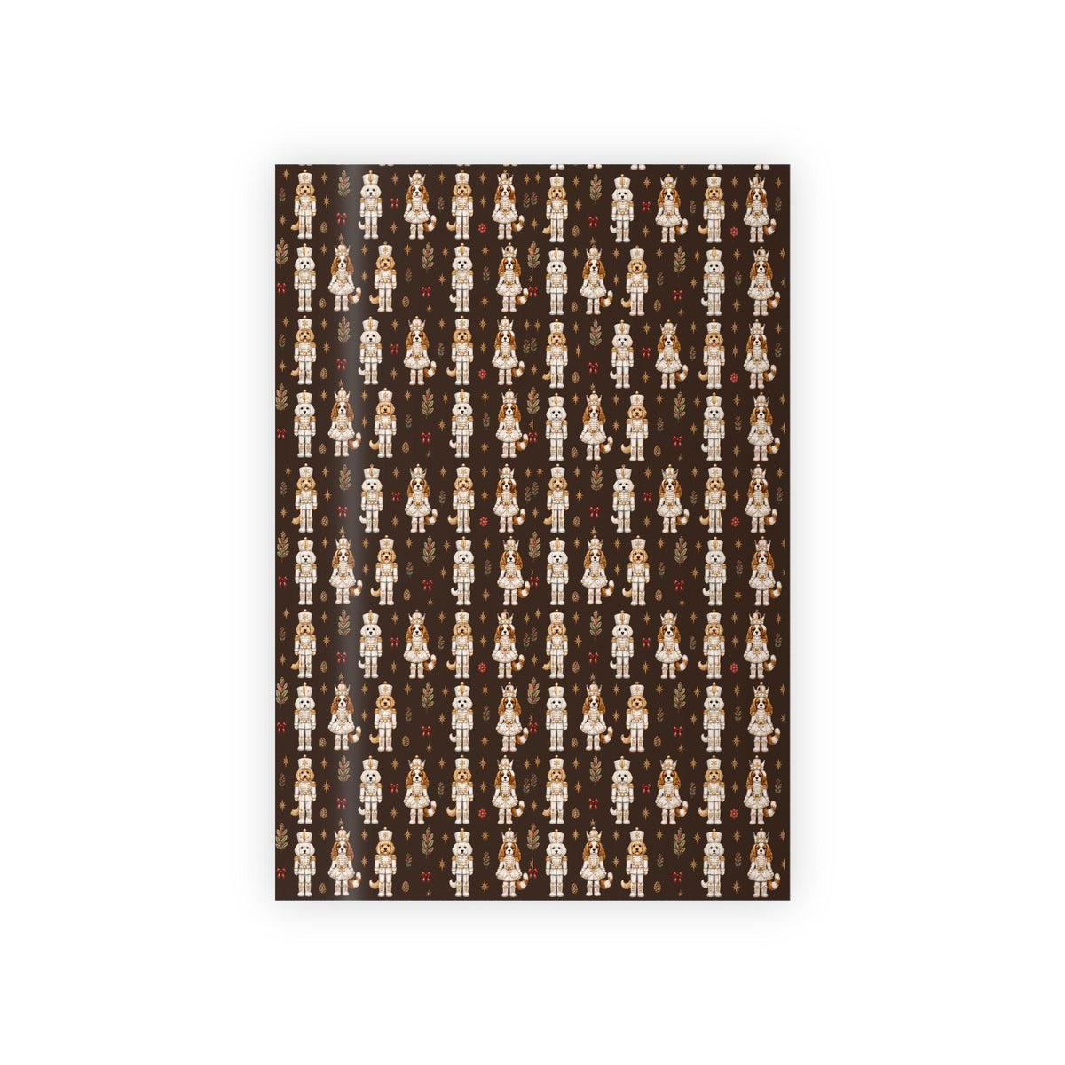 Wrapping Paper Roll Nutcracker Dogs— Customizable 'Print It Your Way' Gift Wrap