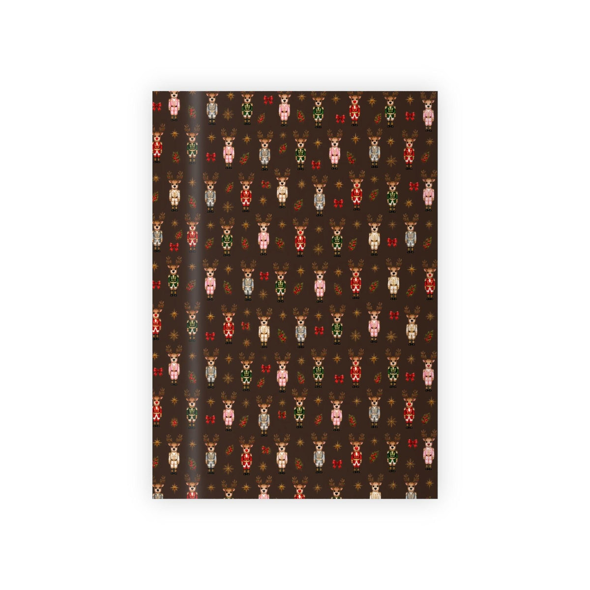 Wrapping Paper Roll Nutcracker Reindeer— Customizable 'Print It Your Way' Gift Wrap