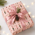 Wrapping Paper Roll Pink Nutcracker Reindeer Customizable 'Print It Your Way' Gift Wrap