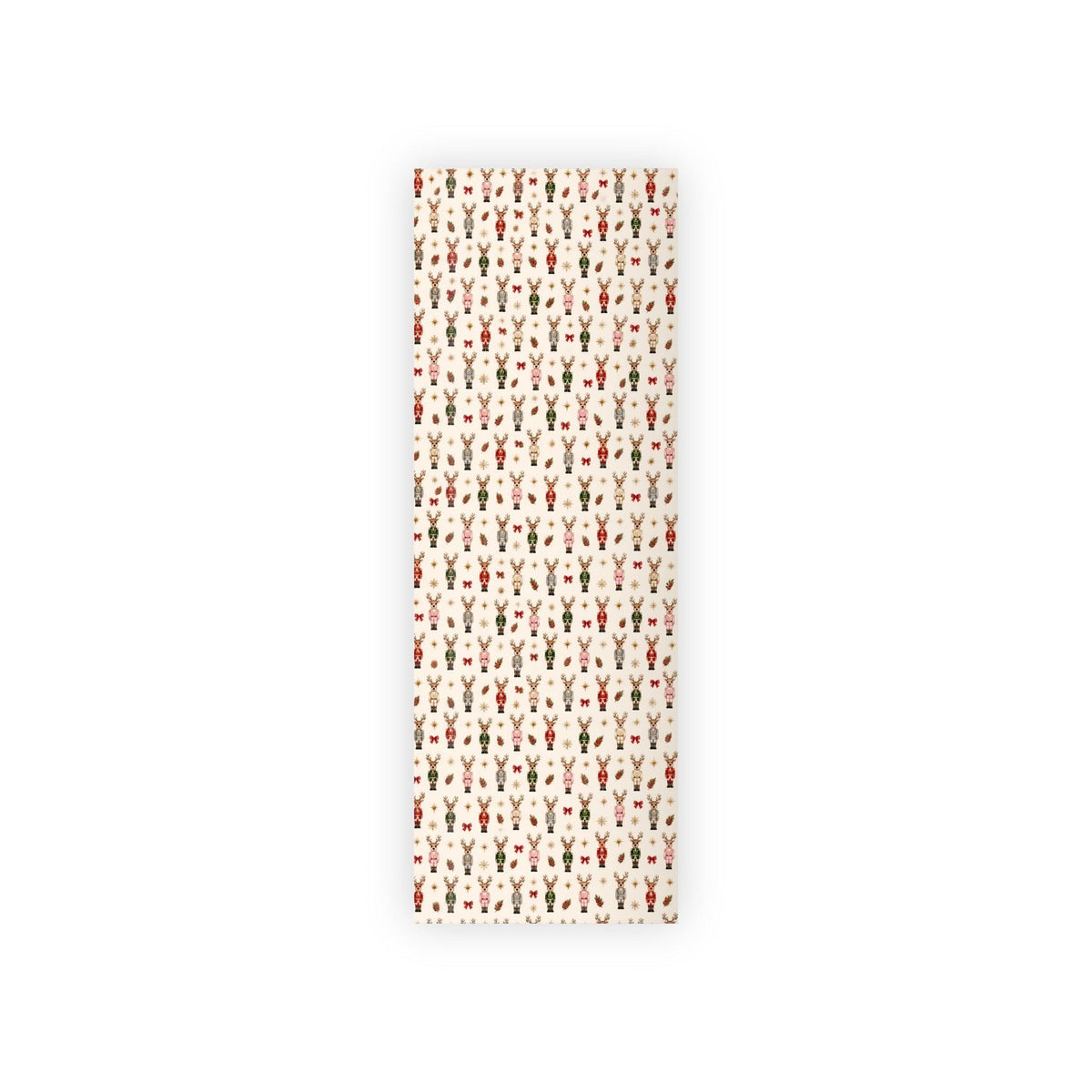 Wrapping Paper Roll Nutcracker Reindeer— Customizable 'Print It Your Way' Gift Wrap