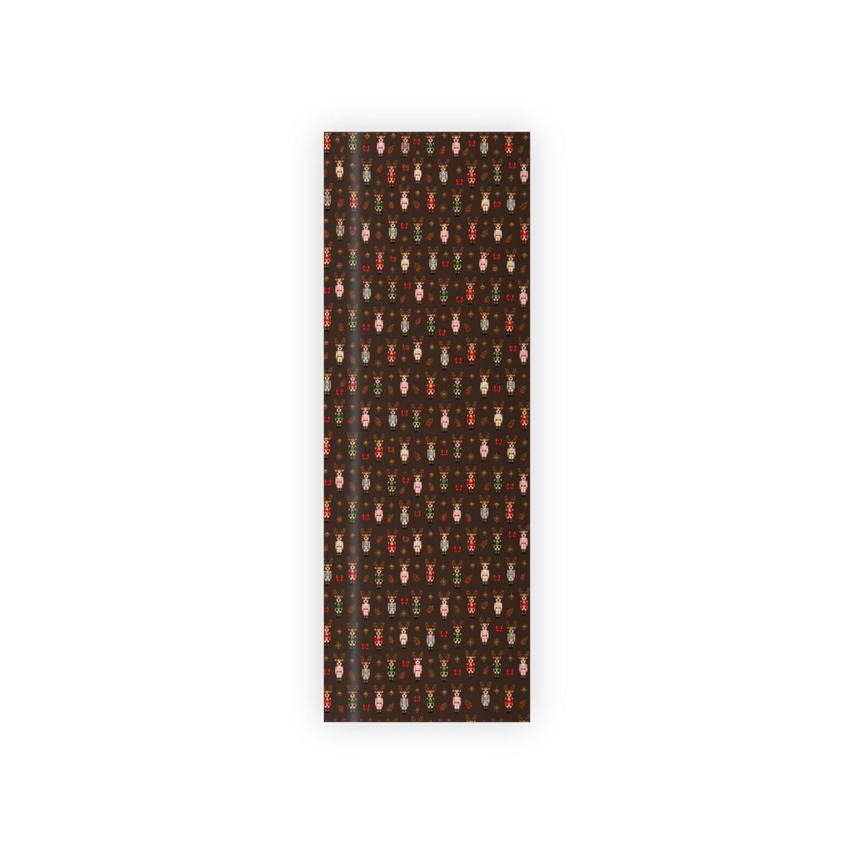 Wrapping Paper Roll Nutcracker Reindeer— Customizable 'Print It Your Way' Gift Wrap