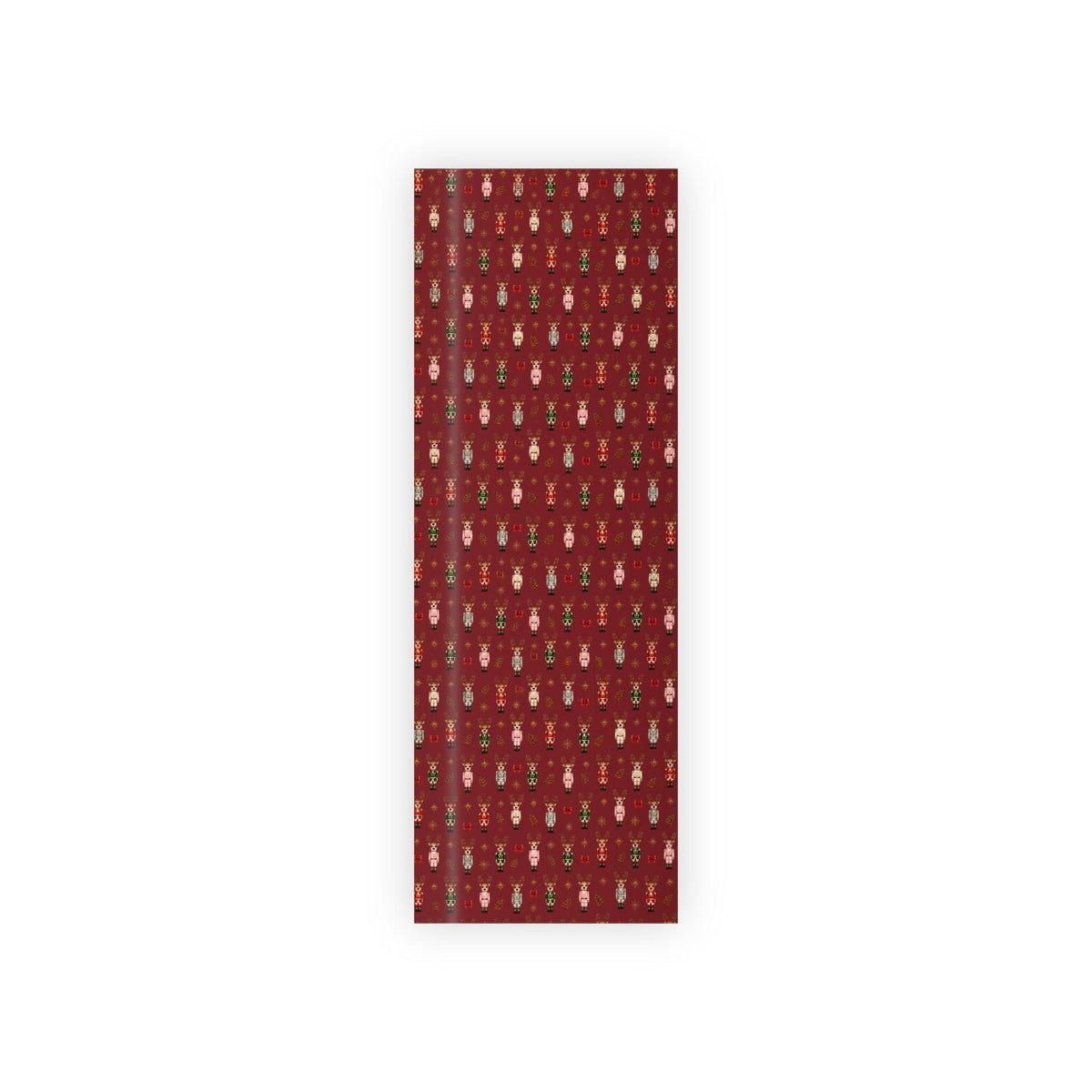 Wrapping Paper Roll Nutcracker Reindeer— Customizable 'Print It Your Way' Gift Wrap