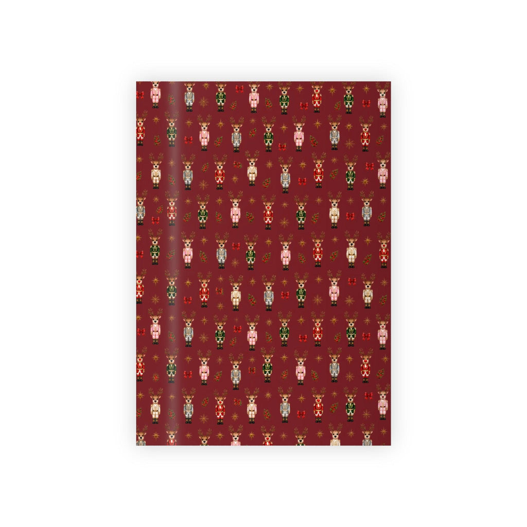 Wrapping Paper Roll Nutcracker Reindeer— Customizable 'Print It Your Way' Gift Wrap
