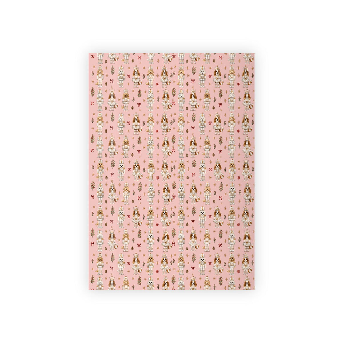 Wrapping Paper Roll Nutcracker Dogs— Customizable 'Print It Your Way' Gift Wrap